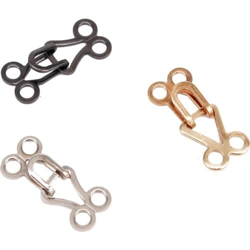 10set Metal 18mm x 8mm Closure Waist Extender Hooks & Eyes Clasps Sewing Garment Clasps for Bra Swimsuit Accessorices NK288