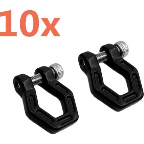 10Pcs RC Car Metal Bumper Hook Decoration trailer Tow Hook Accessories For 1/10 Models Climbing Car Axle SCX10 90046 TRX4 D90