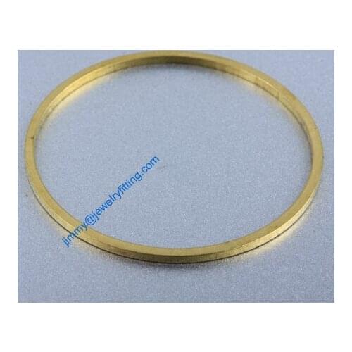 1000 PCS Raw Brass 40*1.5*1.5mm copper Rings fashion jewelry findings jewelry Connectors Quoit
