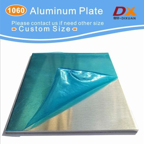 1060 Custom Aluminum Plate 300mm 200mm 100mm Customizable Size 0.5mm-5.0mm Thick Machinery Parts Pure Al Electrical Application