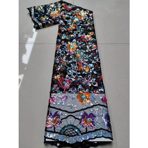 African Fabric Lace Nigerian French Tulle Lace High Quality ZH-218684 Lace Fabric for Wedding Party Dress