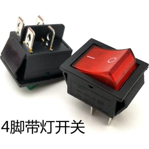 Free shipping 5PCS /LOT slim black rocker switch KCD3-101N KCD2 2 feet 2 files 16A / 250V Rocker