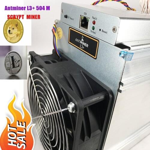 FREE SHIPPING Good Looking Work Fine For ANTMINER L3+ LTC 504M-520M Scrypt Miner LTC Mining Machine 504M 800W