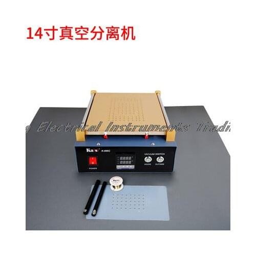 Fast arrival Metal Body Built-in Vacuum Pump Mobile Phone LCD Touch Screen Separator Machine Max 14-inch