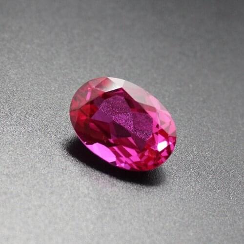 Oval shape stone beads for jewelry making red tourmaline stones loose colorful fashion womens diy nice