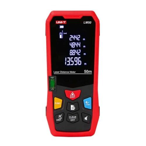 UNI-T LM50 Laser Rangefinder Digital Laser Distance Meter Laser Range Finder Tape Distance Measurer