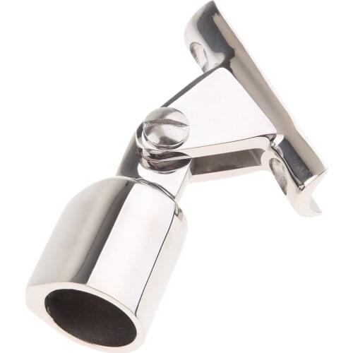 Boat Deck Hinge Mount Bimini Top Fittings Stainless Steel Pipe Eye End 7/8 inch