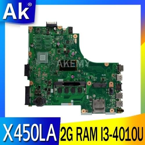 X450LA motherboard MAIN_BD I3-4010U/AS Onboard 2G RAM mainboard For ASUS A450L X450L X450LD X450LC Laptop motherboard Tested