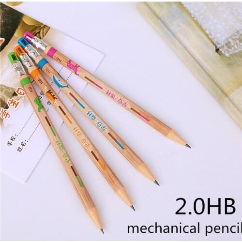 3pcs mm Lead Refill can add refills 4 colors random 2.0mm Mechanical Automatic Pencil