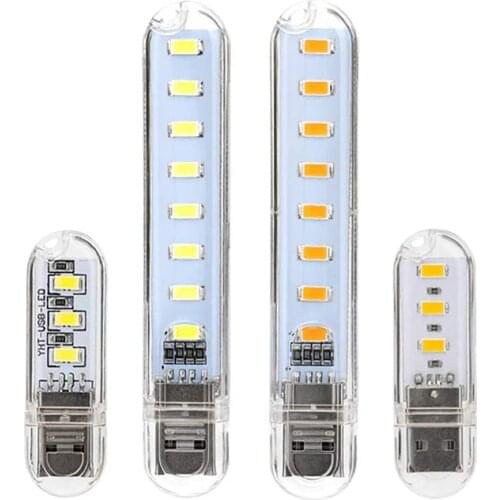 Mini USB LED Table Lamp Portable Reading Desk Light 3 8 12 24Leds Book Night lights Flashlight For Camping Power Bank Notebook