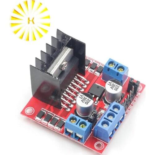 1PCS New Dual H Bridge DC Stepper Motor Drive Controller Board Module L298N for Arduino Connector