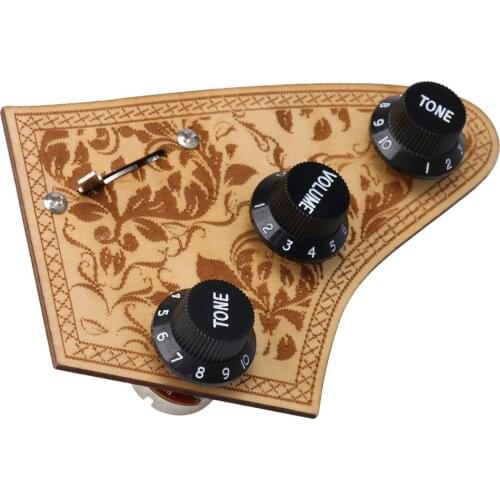 Guitar Wiring Harness Prewired Kit 5 Way Toggle Switch 1 Volume B250K 2 Tone A250K Pots With Black Knob & Cap