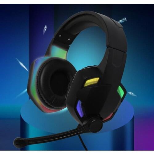G2000 Headphone Light Effect Noise Reduction Strong Bass Stereo Sound Wired Gaming Headset for Home