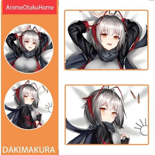 Anime Arknights W Eyjafjalla Sexy Lovely Girl Throw Pillow Cover Hugging Body Pillowcase Otaku Bedding Dakimakura Pillow Case