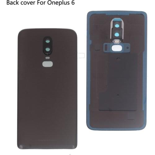Original Glass Back Cover Oneplus 6 6T Battery Cover Door One PLUS 6 Housing Rear Panel Case Oneplus 6T Back Battery Cove