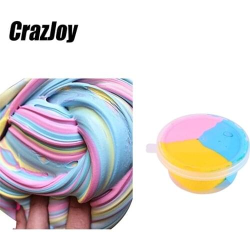 60ml Cute Fluffy Slime Box Antistress Soft Clay Plasticine For Modeling Clay Polymer Slime Supplies Light Plasticine Gum Toys