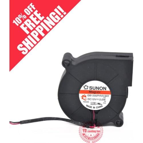 Brand new SUNON GB1205PHVX-8AY GN 12V 2.0W 5cm 5015 Blower cooling fan