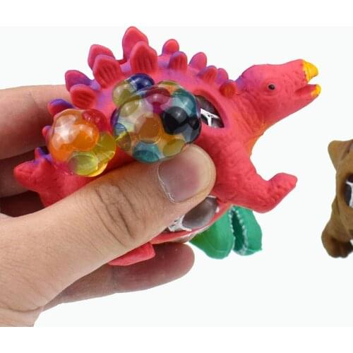 1pc New Dinosaur Squeeze Toys For Children Vented Grape Ball Pinch Decompression Antistress Squishy Toy Relief Stress