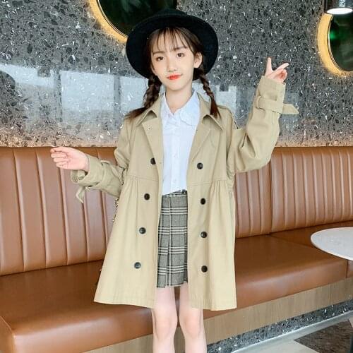 Vangull Trench Coats For Girls