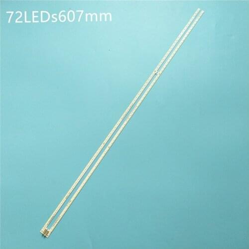 100% NEW 2PCS/Lot FOR skyworth 55E710U Article lamp 1555-R5500300-01 7749-655000-L060 1piece=72LED 607MM Free shipping