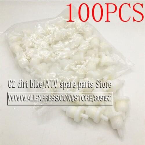 100X UNIVERSAL Plastic Inline Fuel Gas Filters Gas Fuel Filter 50 90 110 150 250 Chinese SCOOTER Go Kart ATV ROKETA TAOTAO SUNL