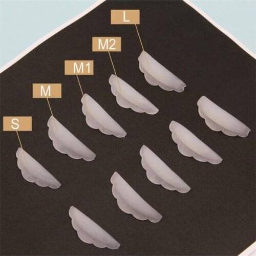 5 Pairs Silicone Eyelash Perm Pad Colorful Recycling Lashes Rods Shield Lifting 3D Eyelash Curler Accessories Applicator Tools