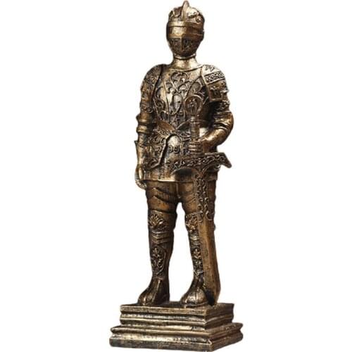 American Vintage Retro Roman Soldier Character Minifigure Model Long Sword Tomahawk Shield and Gun Crafts Kids Arts and Crafts