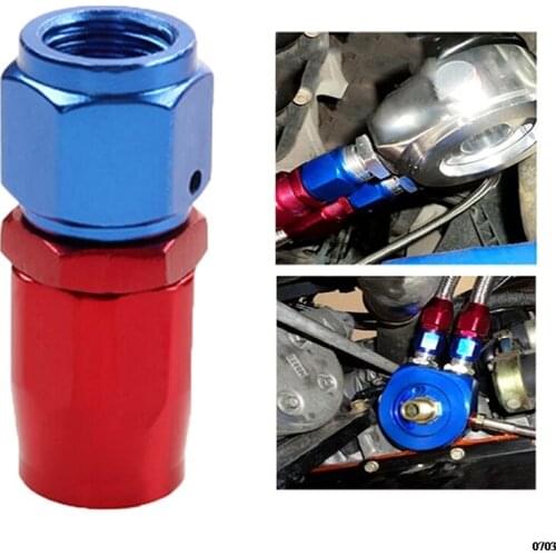 AN4 0 Degree Aluminium Oil Fuel Reusable Fitting Hose End Adapter Water Cooling Oil Cooling Joint Car Modification Tools Auto