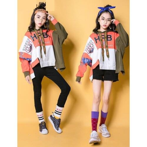 Children Ballroom Jazz Dance Costumes Loose Jacket Pants Hip-hop Clothing Boys Modern Dance Stage Wear Concert Street Outfits