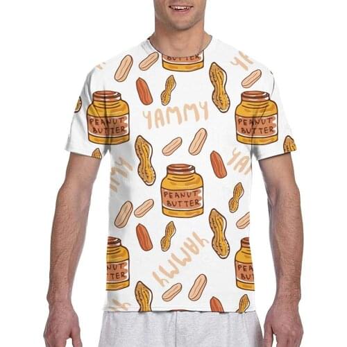 T Shirt For Men Casual T-shirts Cute Funny Nuts Expression Lovey Short Sleeve 3D Tees Large Size T Shirt For Men Clothing Cute