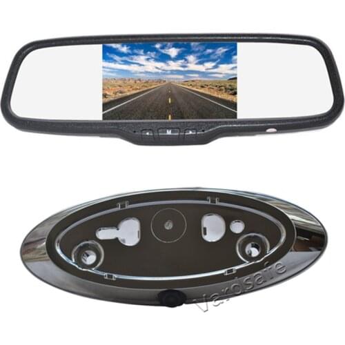Vardsafe VS660C Reverse Backup Camera + 5 Inch Clip-on Mirror Monitor for Ford F150 F250 F350 F450 F550 (2005-2014)
