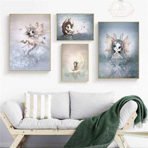 Canvas Painting White Stone Bridge Reed Blue Sea Wall Art Nordic Posters And Prints Pictures For Living Room Home Decor