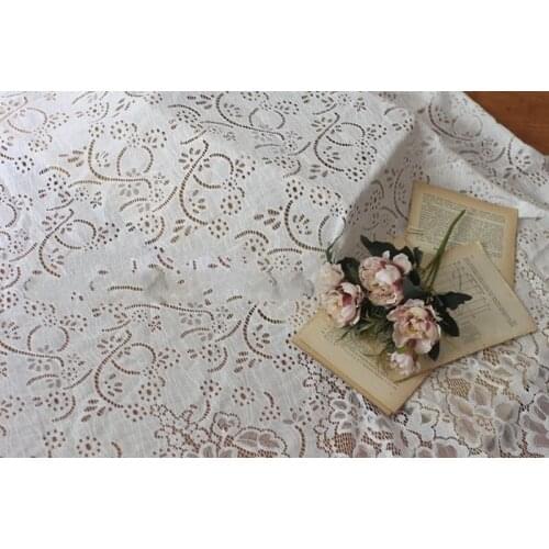 GLace 3M/Lot Flower Eyelash Lace Fabric Dress Childrens Clothing Home Textile Tablecloth Accessories FabricTX607