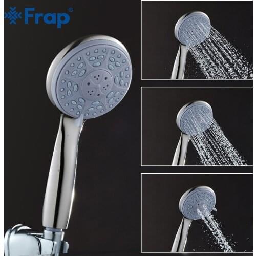 Frap Third Gear Adjustment Round Hand Shower Nickle Brushed Rain Spray Shower Faucets Bathroom Accessories F16-5
