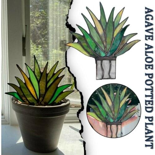 Mini Artificial Agave Plant Decoration Used For Flower Pot Home Garden Terrace Table Top Decoration Yard Garden Art Decor