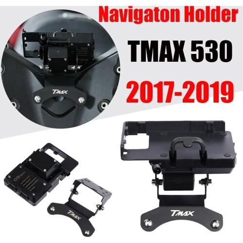 Motorcycle Windscren Phone Navigaton Bracket Mount Smartphone GPS Holder For YAMAHA TMAX530 TMAX 530 T-MAX 530 2017 2018 2019
