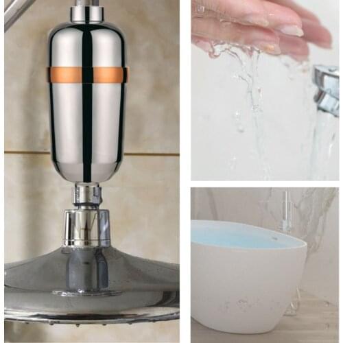 Bathroom Shower Head Filter Bathing Water Purifier Water Treatment Filtering Device Softener Impurities Removal for Home Hotel