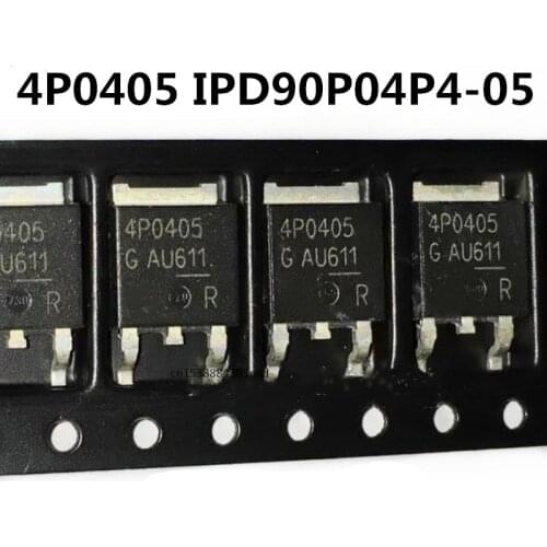 Original 10PCS/ 4P0405 IPD90P04P4-05 TO-252 -40V -90A