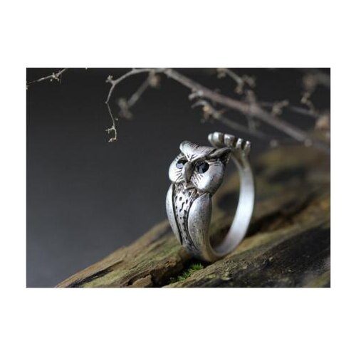 Drop shipping-3D Retro Owl Ring