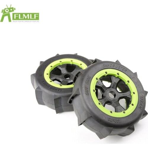 Sand Paddles Desert Wheels Tires Assembly Set Fit for 1/5 Losi 5ive T Rofun Rovan LT Kingmotor X2 BAJA 4WD SLT TOYS PARTS