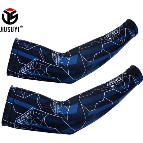 Summer Ice Cool Cycling Arm Sleeves Outdoor Basketball Running Bicycle Arm warmers Camping Fitness Sports Sun Protection Cuff