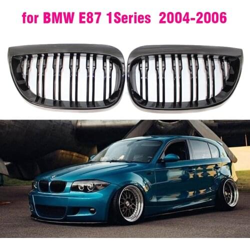 Front Center Grille Grills Black for BMW E87 1 Series 2004 2005 2006 120I 128I 130I E81 E82 E88