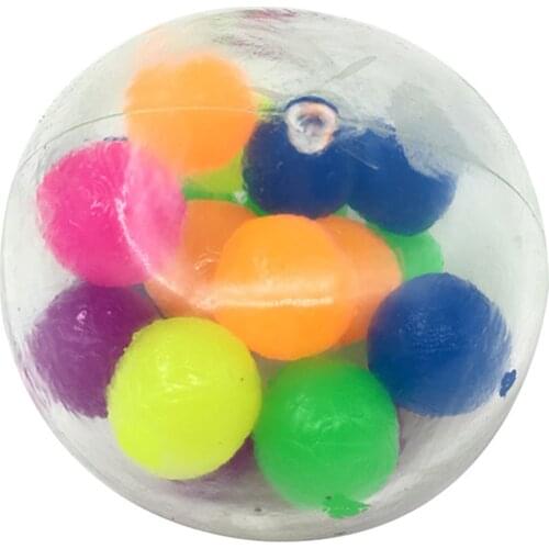 Vent Ball Anti Stress Face Reliever Colorful Ball Autism Mood Squeeze Relief Healthy Toy Funny Gadget Vent Toy Children Christma