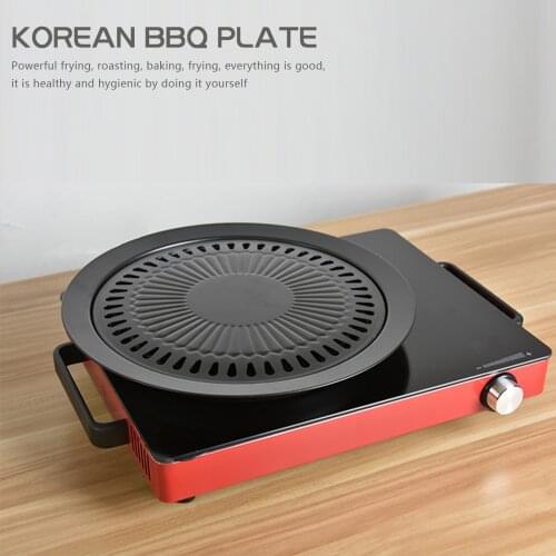 Master Grill Pan - Non-Stick Grilling Barbecue Smokeless Korean BBQ Plate for Indoor Outdoor Camping Grilling BBQ Tools