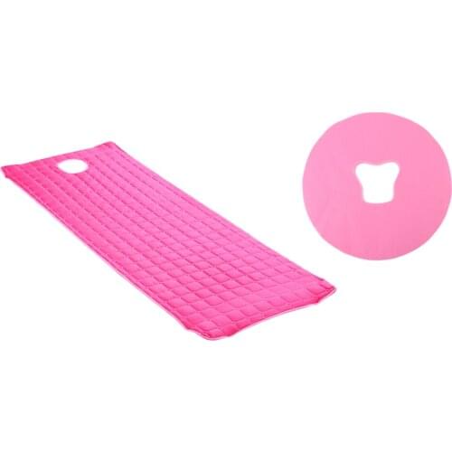 Spa Massage Bed Mattress Sheet Cover With 100PCS Pink Face Rest Cradle Cover