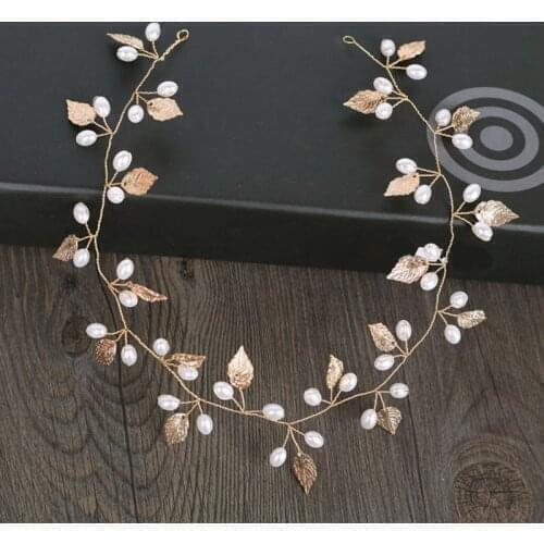 Brial Hair Jewelry Photograph Pearl Crystal Leaf Bride Tiaras Wedding Hair Accessories headdress Headbands Gift Hairdress Gifts