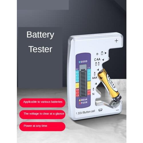 Battery Power Tester Battery Power Measurement Display Battery Power Detection Digital Display Voltage Meter