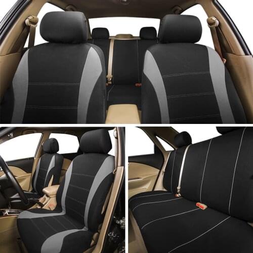 AUTOYOUTH Universal Car Seat Covers 9PCS Full Set Automobile Seat Covers for Crossover Sedan Auto Interior Decoration Protectors