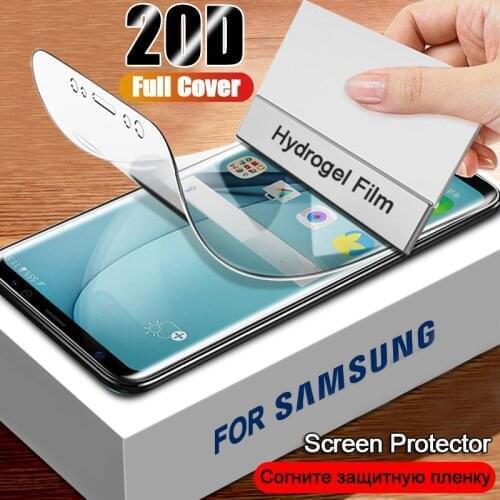 9D Protective For Samsung Galaxy A6 A8 J4 J6 Plus 2018 Screen Protector Hydrogel Film Samsung A5 A7 A9 J2 J8 2018 Glass