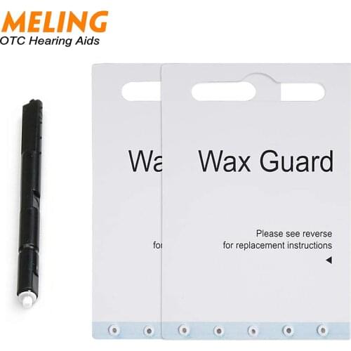 Meling CIC Hearing aid Wax Guard Filter for phonak, widex and Resound Wax Traps Hear Clear Cleaning kit Accessory